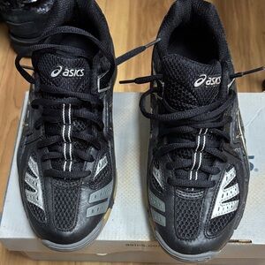 ASICS Black  Silver/Gold Running Shoes